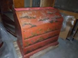 Шкаф-секретер двусоставной по высоте