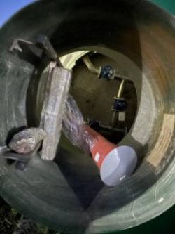 Колодец с запорной арматурой