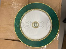 Тарелки "Bernardaud CONSTANCE MALACHITE".