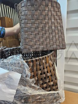 Комплект из 2х корзин плетеных