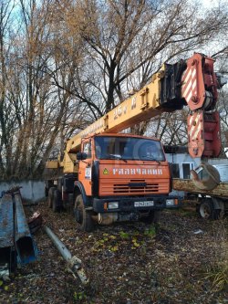 Кран автомобильный KC 55713-1B на базе КАМАЗ 65115-62, 2012 года 