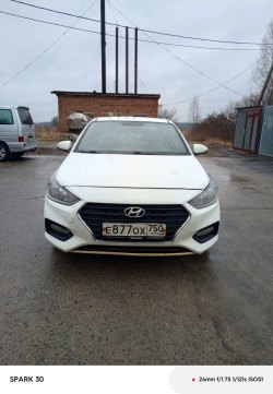 Автомобиль: марки Hyundai Solaris, год выпуска: 2017, цвет: белый, модель, номер двигателя: G4FG…