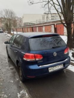 Легковой автомобиль, марка: Volkswagen, модель: Golf, год изготовления: 2012, цвет: Синий, VIN:…
