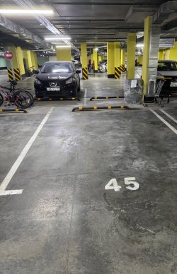 Помещение (машино-место №45), назначение: нежилое, площадью 18,2 кв. м, этаж: -1, кадастровый номер…