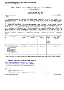 Реализация имущества Байдугановой Марии Юрьевны- квартира, единоличная собственность, площадью –…