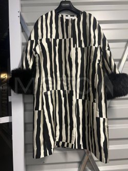 Пальто Zuhair Murad, зебра 