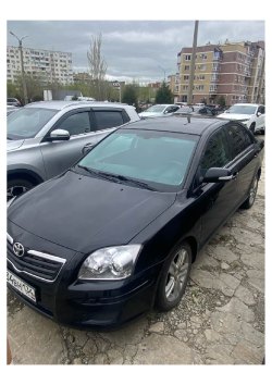Автомобиль легковой, вид собственности - 
собственность, модель – марки TOYOTA, модель Avensis…
