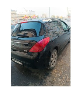 Автомобиль ПЕЖО 308; Год выпуска – 2012; VIN: Z8T4C5FS0CM004168, Мощность двигателя: 120 л.с. /88…